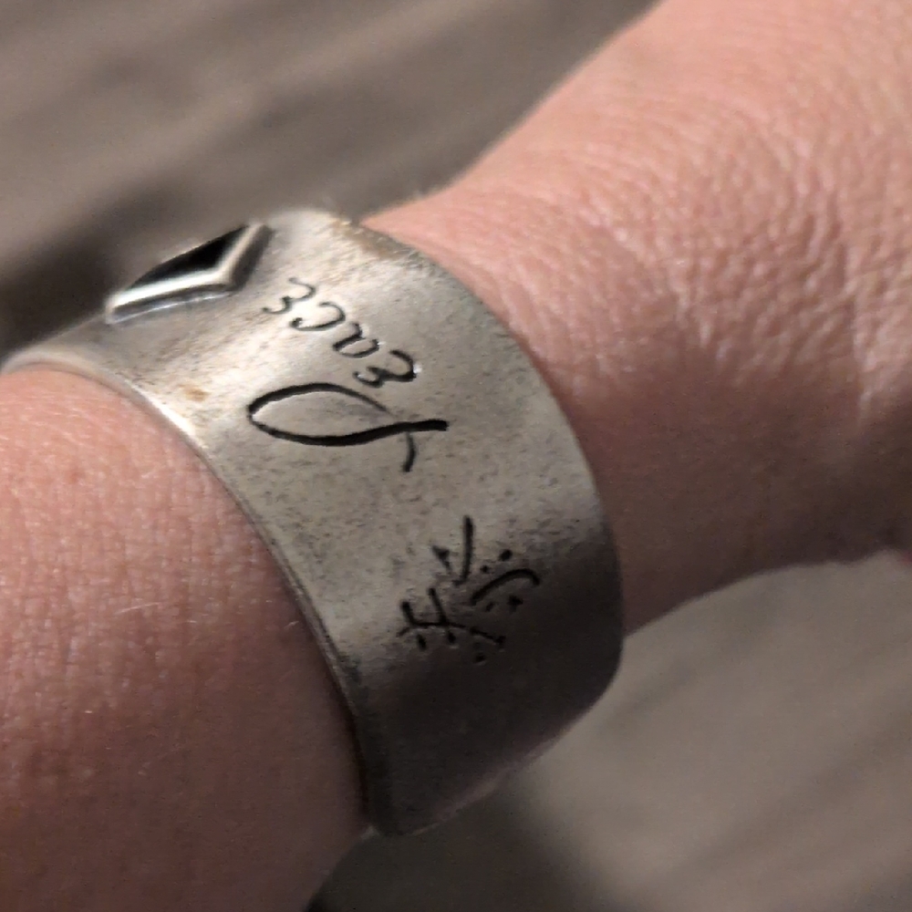 Silver Engraved Bracelet